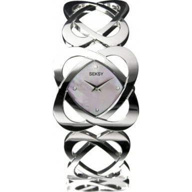 Seksy Pink Hidden Hearts Ladies Bracelet Watch - 4163.37