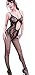 VISKEY Sexy Lady Black Crotchless Fish Net Body Stocking Bodysuit Lingerie Nightwear