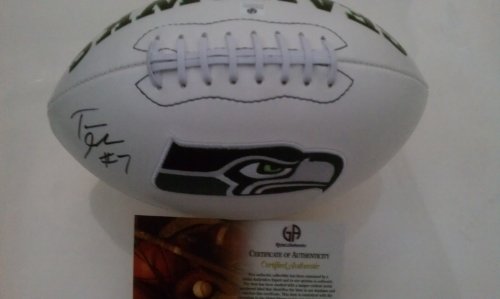 Tarvaris Jackson Signed Seattle Seahawks Football