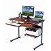 Sharper Image SI2718-M615 Computer Workstation with 3-Port USB Hub , Wood Grain