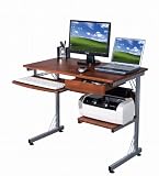 Sharper Image SI2718-M615 Computer Workstation with 3-Port USB Hub , Wood Grain
