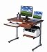 Sharper Image SI2718-M615 Computer Workstation with 3-Port USB Hub , Wood Grain