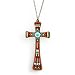 Ayala's Timeless Beauty Cross Necklace in Turquoise and Earth Tones #5127E ANK ONK