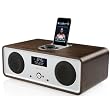 Vita Audio R2I-WALNUT Tabletop Stereo with DAB/FM Tuner & Universal iPod Dock in Rich Walnut