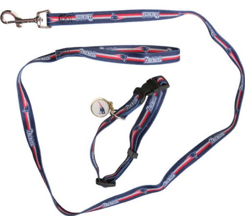 New England Patriots Dog Leash & Collar Set Picture