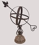 Wrought Iron Armillary Sphere Acanthus Sundial