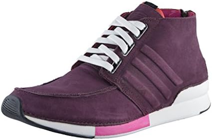 Adidas SLVR Men's Purple Hi Top Nubuck Leather Fashion Sneakers Shoes US 7.5 IT 40 2/3