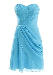Short Asymmetric Chiffon Sweetheart Spaghetti Strap Evening Dress/Bridesmaid Dress/Prom Dress/Party Dress 