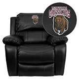 Flash Furniture Montana Grizzlies Embroidered Black Leather Rocker Recliner