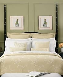 Martha Stewart IKEBANA Embroidered Leaf Standard Sham