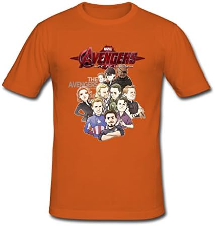 JIUDUIDODO Men's Marvel Avenger Age of Ultron T-Shirt M DarkOrange