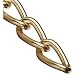 Campbell 0712517 Hobby and Craft Twist Chain, Brass Plated, #250 Trade, 0.099" Diameter, 25 lbs Load Capacity, 33 Feet Mini Reel