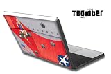 Apple Macbook 13 Skin Decal Sticker with E Shock impact protection - T-Bomber Red