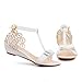 Carol Shoes Fashion Bows Womens Low Heel Open Toe Sandals