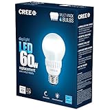 Cree 60W Equivalent Daylight (5000K) A19 Dimmable LED Light Bulb (4-Pack)