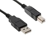 Premium 2.0 USB Printer Cable for Canon Pixma iP90V (6FT) with a Black Push Mount Cable Tie
