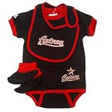 Houston Astros Infant Creeper, Bib and Bootie 3pc Set