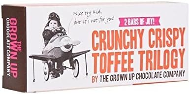 Grown Up Chocolate Crunchy Crispy Toffee Trilogy 70g - Pack of 2