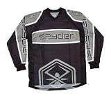 New 05 Kingman Spyder Paintball Jersey Black/Grey - L
