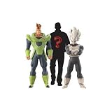 Dragon Ball Z Ultimate Figure Series 6 : Figure #5 - 2" Black and White Super Saiyan Vegeta / Android 16 and Mystery Figure