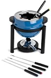 Paderno 10 Piece Fondue Set - blue