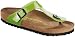 Birkenstock thong Gizeh from Birko-Flor in Peridot Green with a narrow insole