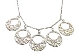 Sterling Silver Round Filigree Necklace