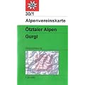 DAV Alpenvereinskarte 30/1 �tztaler Alpen Gurgl 1 : 25 000 Wegmarkierungen: Topographische Karte