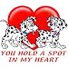 Spot In Heart-Dalmatian Adult Sweatshirt
