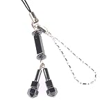 Hand Crafted Cellular Phone Charm - Onyx - Geometric
