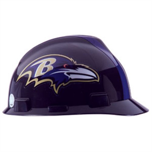 Hardhat - NFL Logo V-Gard Caps - 1-Touch Suspension (Baltimore Ravens)
