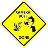 CAMERA BUFF ZONE CROSSING sign * travel