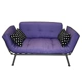 Mali Flex Futon - Purple with Polka Dot Pillows