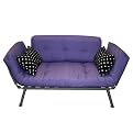 Mali Flex Futon - Purple with Polka Dot Pillows