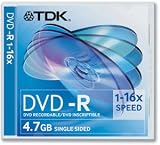 Electronics : 1x5 TDK DVD-R 4,7GB Jewel Case 16x Speed