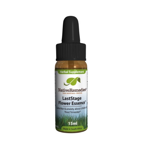 Native Remedies LastStage Flower Essence to Convert Anxiety About Labor & Birth Into Confidence, 15ml
