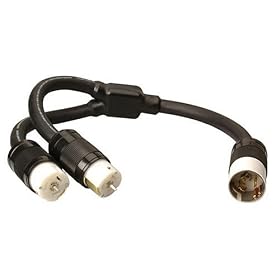 Coleman Cable 1920 50 Amp 125 250-Volt Y-Adapter (1 Male to 2 Female) by Coleman Cable