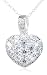 Sterling Silver Cubic Zirconia Heart Pendant