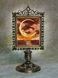 Mermaid and the Moon (David Delamare design) Lithophane Victorian Stand Antique Brass