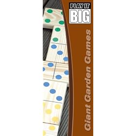 Gaint Wooden Garden Dominoes in Wood Case