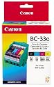 Canon BC-33e Colour Ink Cartridge (4 Tanks)