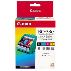 Click here to buy Canon BC-33e Color Ink Cartridge (4 Tanks) by Canon.
