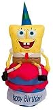 Gemmy Self-Inflating Sponge Bob Indoor Birthday Decor, 4-Feet Tall