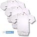Infant Long Sleeve One-Piece Underwear / Undershirts ~ Daydreamers WHITE 3-pack