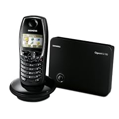 Siemens Gigaset SL100 colour, Schnurloses DECT-Telefon, lackschwarz