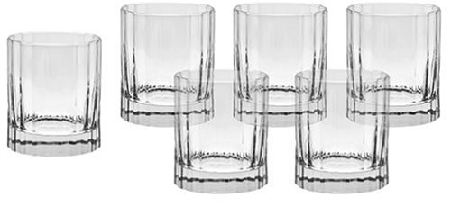 Luigi Bormioli Bach 11 1 4 Ounce Double Old Fashioned Glasses  Set of 6
