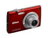 Nikon Coolpix S2500 Digital Camera - Red (12MP, 4x Optical Zoom) 2.7 inch LCD