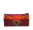 Handmade Tibetan Leather Jewelry Box Bird And Blossoms Design