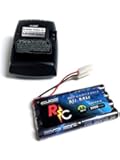 Digital Energy 9.6V, 2000mAh Flat NiMH High Power Charger and Battery Combo Pack with Tamiya Connectors for RC Cars (In Retail Packaging)