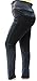 BLA Blue HIGH Waist Womens Plus Size Denim Jeans W/Back Elastic Waist Skinny Leg
